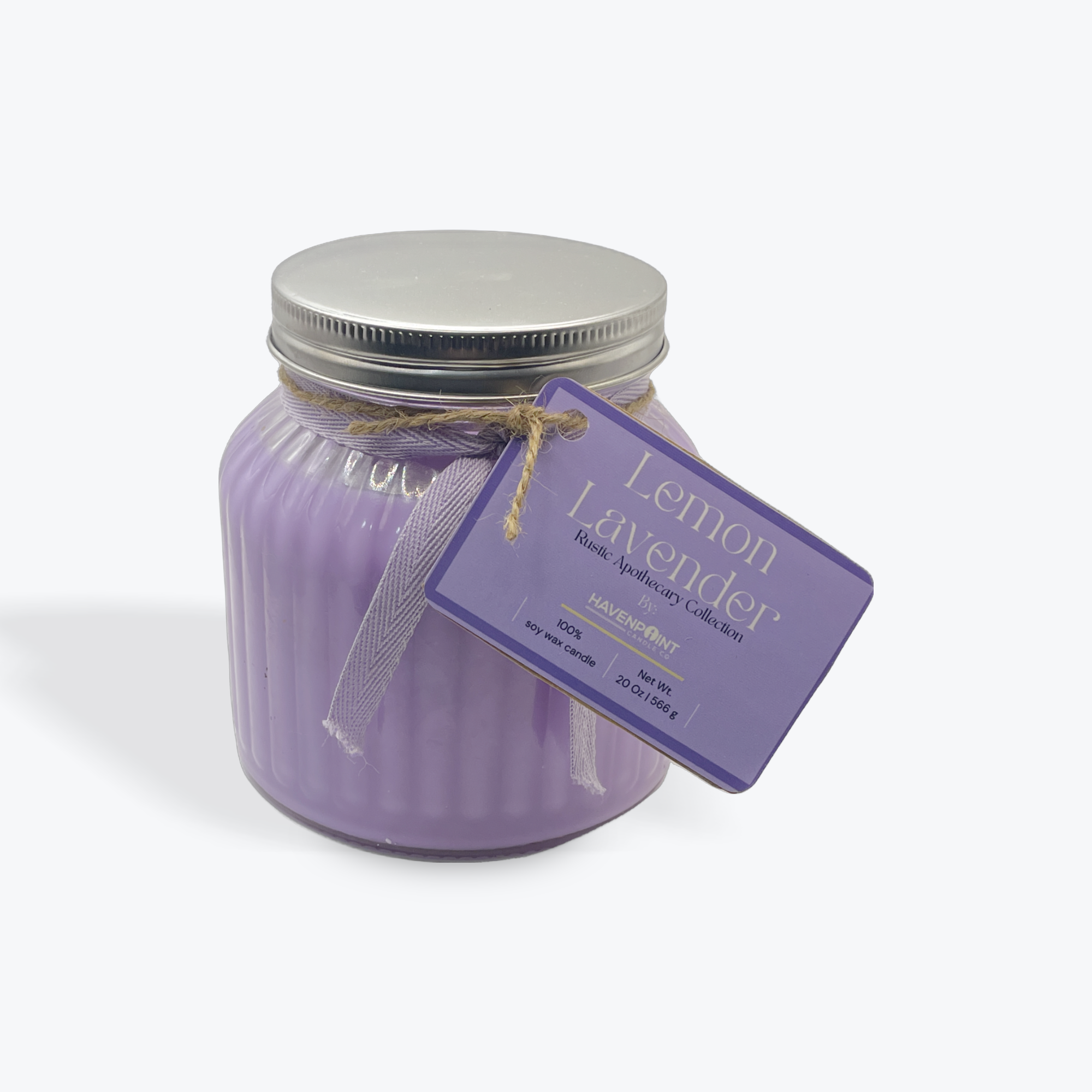 Lemon Lavender – Rustic Hand Poured Candle