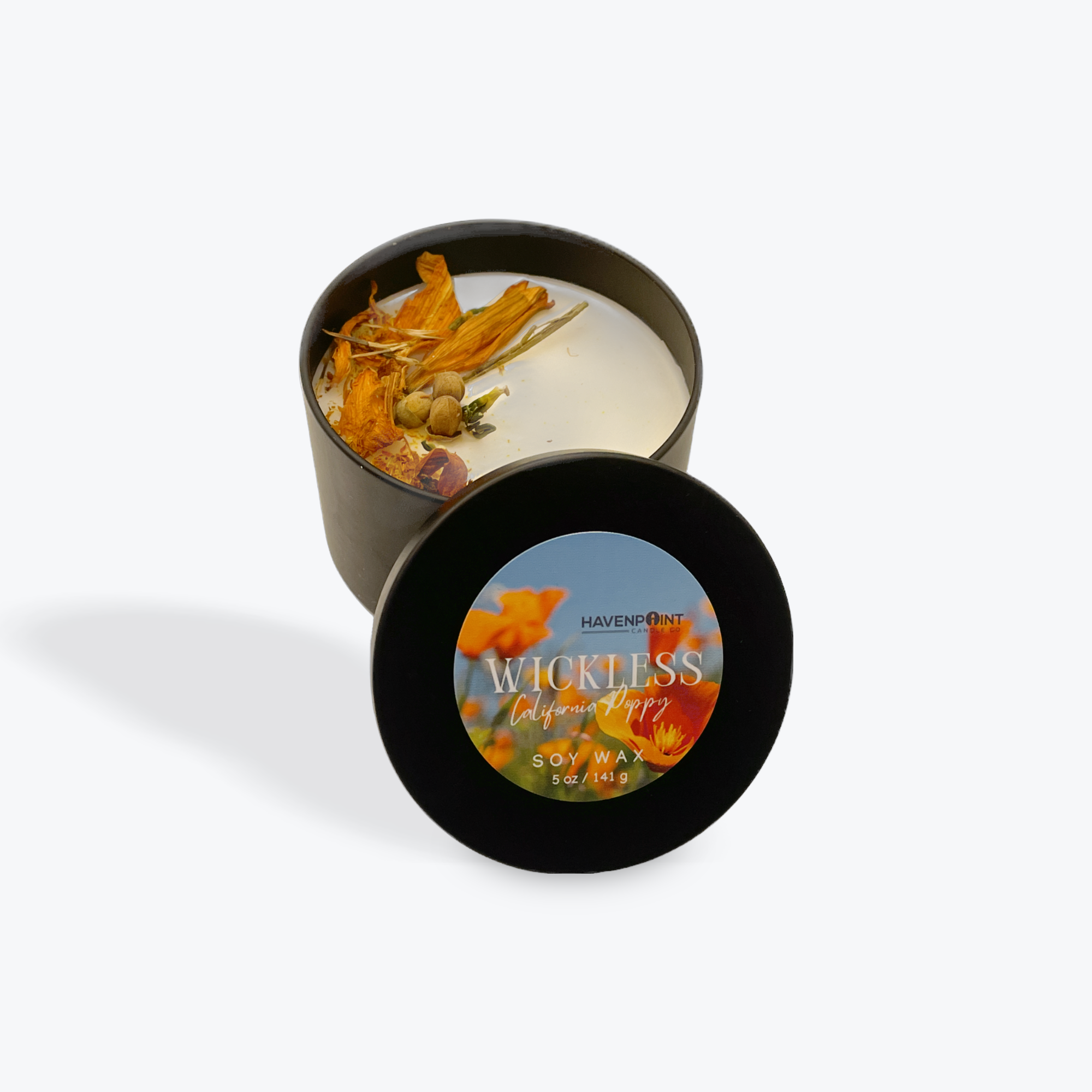 California Poppy Wickless Candle