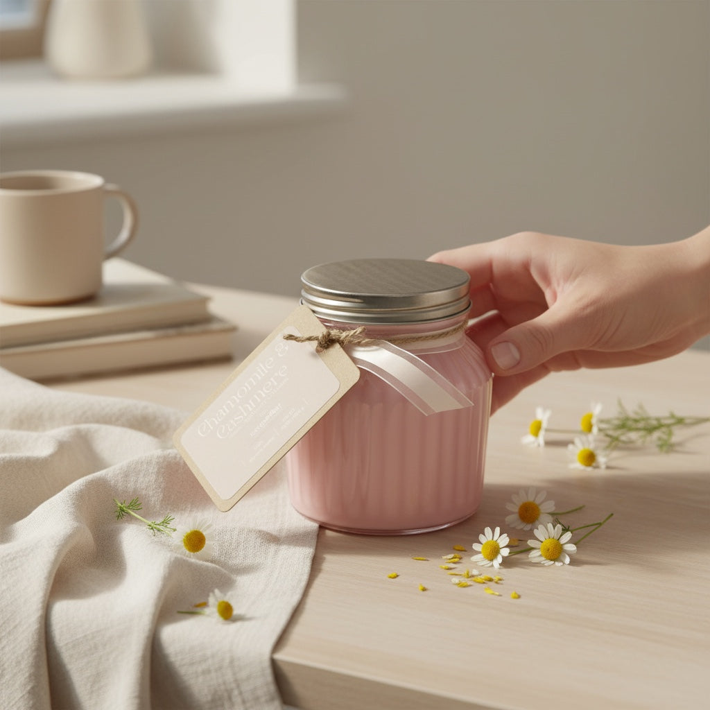Chamomile & Cashmere – Rustic Hand Poured Candle