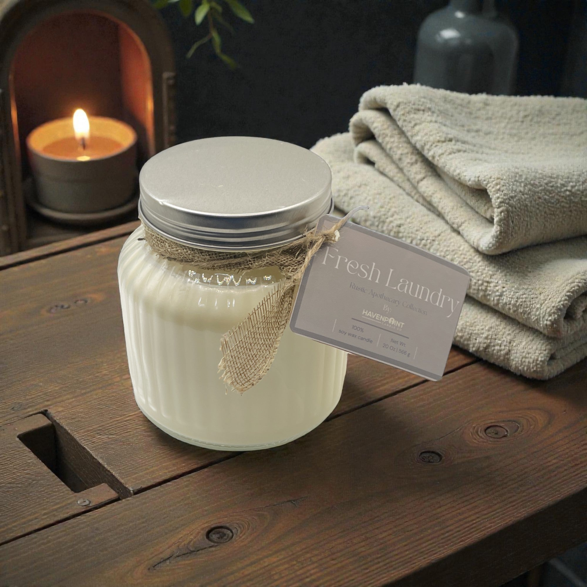 Fresh Laundry – Rustic Hand Poured Candle