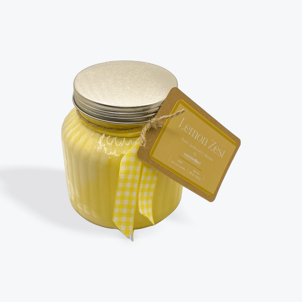 Lemon Zest – Rustic Hand Poured Candle