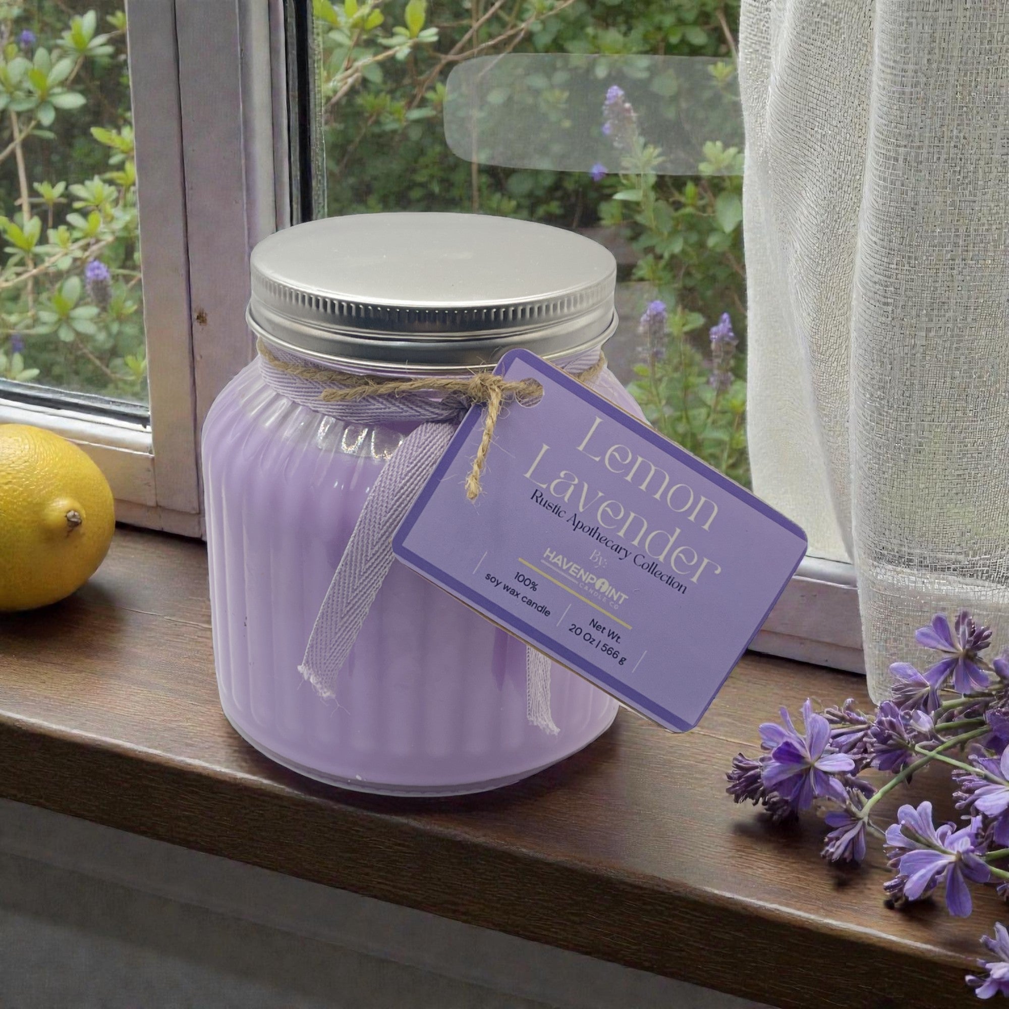 Lemon Lavender – Rustic Hand Poured Candle