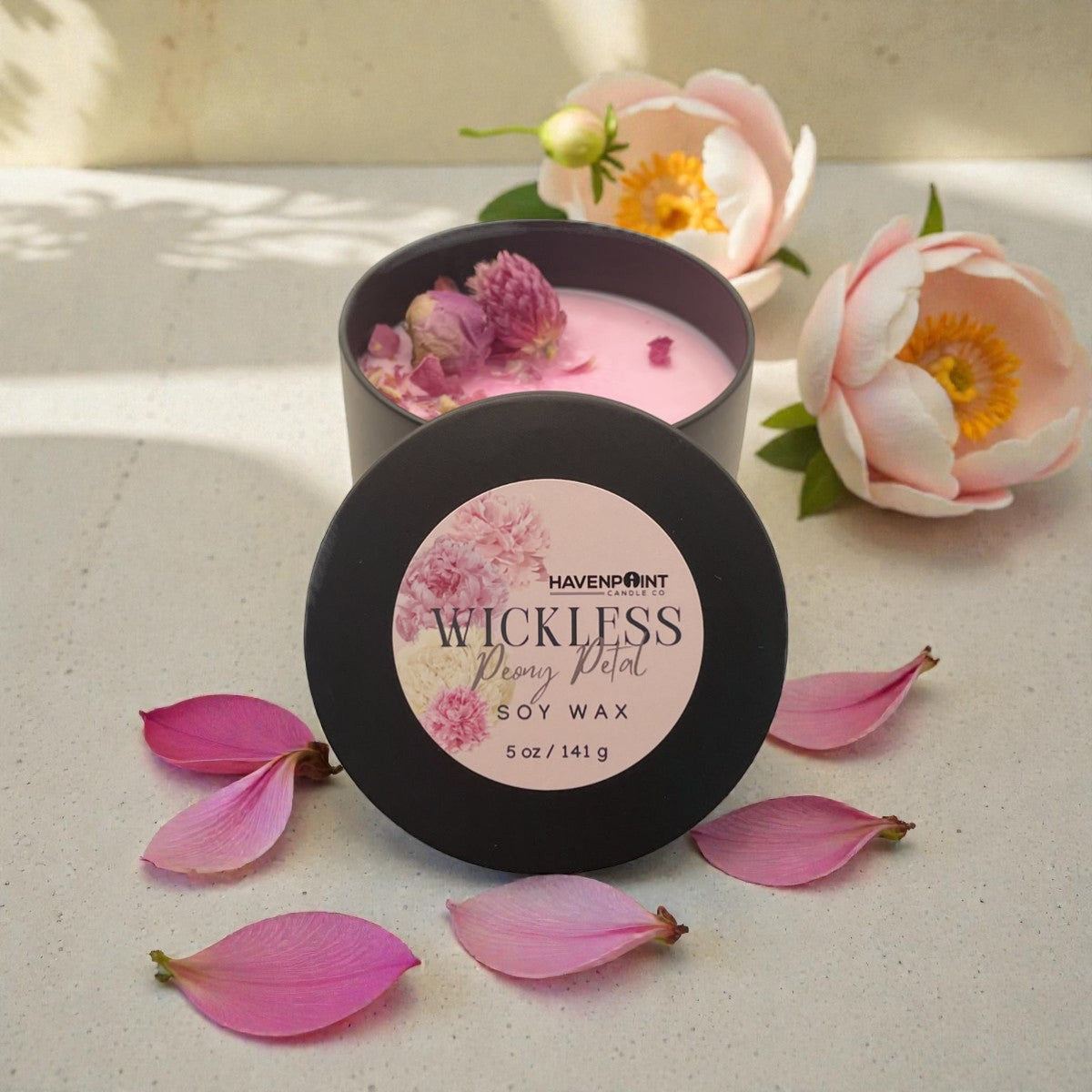 Peony Petal- Wickless Candle