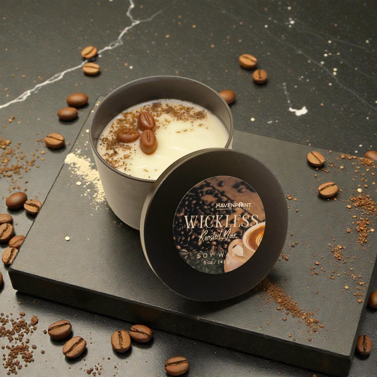 Roasted Noir Wickless Candle