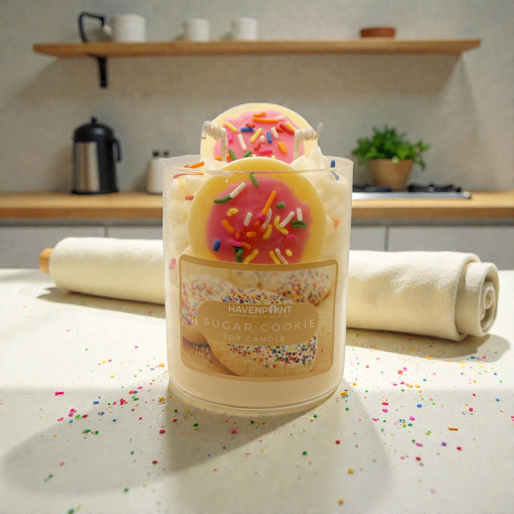 🍪 Sugar Cookie – Decorative Candle